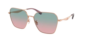 Coach HC7168 CW189 0HC7168 style-color 93310Q Shiny Rose Gold / Forest Grape Gradient Lens