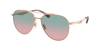 Coach HC7169 CW193 0HC7169 style-color 93310Q Shiny Rose Gold / Forest Grape Gradient Lens