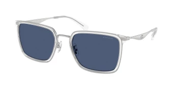 Coach HC7171 CW226 0HC7171 style-color 945580 Silver / Transparent Clear / Blue Solid Lens