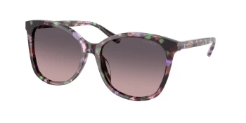 Coach HC8271U L1101 style-color 584346 Amethyst Pearl Tortoise / Smoke Purple Gradient Lens