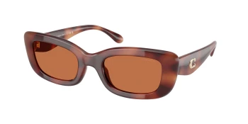 Coach HC8390U CR610 0HC8390U style-color 577473 Caramel Tortoise / Brown Solid Lens