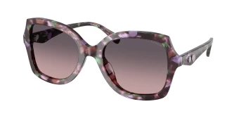 Coach HC8410U CW225 0HC8410U style-color 584346 Amethyst Pearl Tortoise / Smoke Purple Gradient Lens