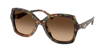Coach HC8410U CW225 0HC8410U style-color 584474 Jade Pearl Tortoise / Brown Gradient Lens
