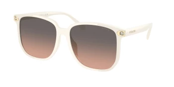 Coach HC8413BD CW419 0HC8413BD style-color 5853G9 Ivory Solid / Warm Grey Gradient Lens