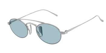 Giorgio Armani AR6161T style-color 3387/1 Silver / Light Blue Lens