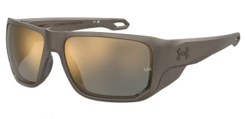 Under Armour UA ATTACK MD style-color Hkl Brwn Metl KL B / 2B GOLD MIRROR OLEOPHOBIC B Lens