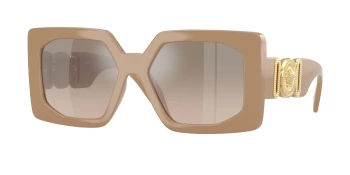 Versace VE4478U style-color 549961 Beige / Brown Grad Grey Mirror Silver Lens