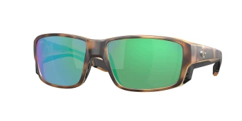 Costa Del Mar 6S9105 TUNA ALLEY PRO 06S9105 style-color 910515 Matte Tortoise / Green Mirror Lightwave Glass Lens
