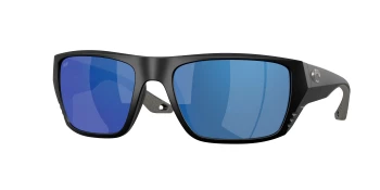 Costa Del Mar 6S9118 FINLET 06S9118 style-color 911807 Matte Black / Blue Mirror Polycarbonate Lens
