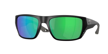 Costa Del Mar 6S9118 FINLET 06S9118 style-color 911808 Matte Black / Green Mirror Polycarbonate Lens