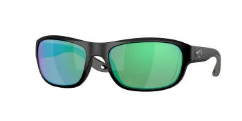 Costa Del Mar 6S9119 CLIPPERTON 06S9119 style-color 911902 Matte Black / Green Mirror Lightwave Glass Lens