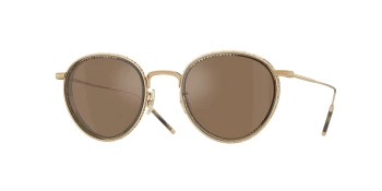 Oliver Peoples OV1318ST TK-8 SUN 0OV1318ST style-color 5264G8 18k Gold Plated / Cognac Mirror Lens