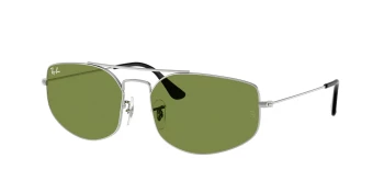 Ray-Ban RB3845 EXPLORER 5 0RB3845 style-color 003/4E Silver / Green Lens