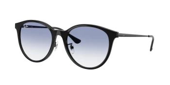 Ray-Ban RB4334D style-color 601/19 Black / Clear Gradient Light Blue Lens