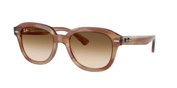 Ray-Ban RB4398 ERIK 0RB4398 style-color 140351 Striped Brown / Clear Gradient Brown Lens