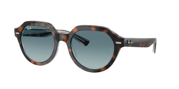 Ray-Ban RB4399 GINA 0RB4399 style-color 14133M Dark Havana On Multicolor / Blue Gradient Grey Lens