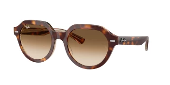 Ray-Ban RB4399 GINA 0RB4399 style-color 141451 Light Havana On Multicolor / Clear Gradient Brown Lens