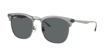 Ray-Ban RB4418D style-color 679281 Transparent Grey On Gunmetal / Dark Grey Polar Lens