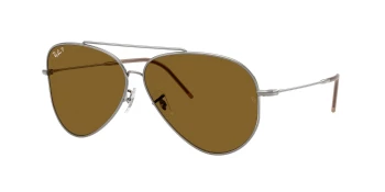 Ray-Ban RBR0101S AVIATOR REVERSE 0RBR0101S style-color 004/83 Gunmetal / Polar Dark Brown Lens