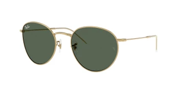 Ray-Ban RBR0103S ROUND REVERSE 0RBR0103S style-color 001/VR Arista Gold / Dark Green Lens