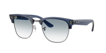 Ray-Ban RBR0504S CLUBMASTER REVERSE 0RBR0504S style-color 670879 Transparent Navy Blue On Gunmetal / Clear Gradient Blue Lens