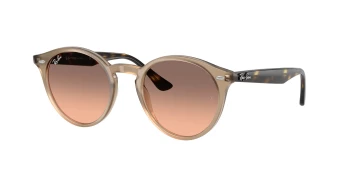 Ray-Ban RB2180F Asian Fit style-color 678846 Turtledove / Pink Gradient Grey Lens