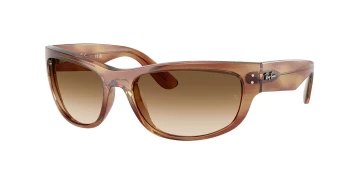 Ray-Ban RB2289 MEGA BALORAMA 0RB2289 style-color 140351 Striped Brown / Clear Gradient Brown Lens