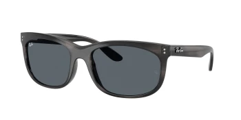 Ray-Ban RB2389F BALORETTE 0RB2389F style-color 1404R5 Striped Gray / Blue Lens