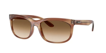Ray-Ban RB2389 BALORETTE 0RB2389 style-color 140351 Striped Brown / Clear Gradient Brown Lens