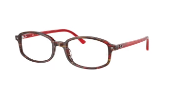 Ray-Ban RX5432 SAM 0RX5432 style-color 8396 Transparent Shade Fantasy Red