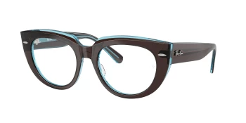Ray-Ban RX5586 DOREEN 0RX5586 style-color 8366 Brown On Transparent Blue