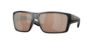 Costa Del Mar 6S9080 REEFTON PRO 06S9080 style-color 908003 Matte Black / Copper Silver Mirror Lightwave Glass Lens