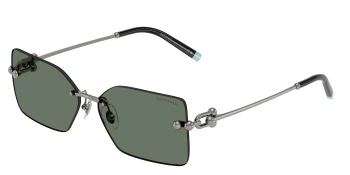 Tiffany TF3088 style-color 60033H Gunmetal / Dark Green Lens