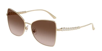 Jimmy Choo JC4010B style-color 300613 Pale Gold / Gradient Brown Lens