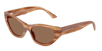 Jimmy Choo JC5022B style-color 505573 Striped Havana Glitter Brown / Dark Brown Lens