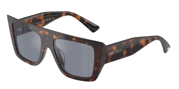 Jimmy Choo JC5026U style-color 50021U Havana / Light Blue Mirror Silver Int Lens