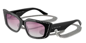 Jimmy Choo JC5033B style-color 500058 Black / Clear Gradient Fuxia Mirror Silver Lens
