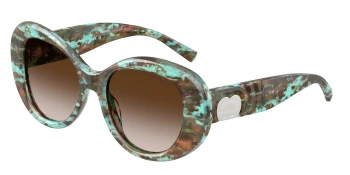 Tiffany TF4228 style-color 84223B Havana Tiffany Blue / Brown Gradient Lens