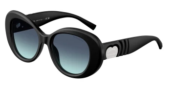 Tiffany TF4228 style-color 84259S Matte Black / Azure Gradient Blue Lens