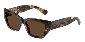 Tiffany TF4230 style-color 84213G Spotted Brown Havana / Light Brown Lens