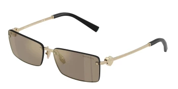 Tiffany TF3108B style-color 60215A Pale Gold / Light Brown Mirror Gold Lens