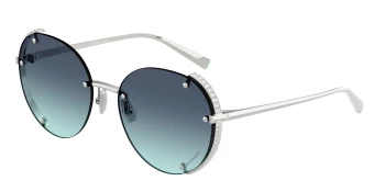 Tiffany TF3110KB style-color 62139S Silver Gold Plated / Azure Gradient Blue Lens