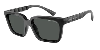 Armani Exchange AX4147SF style-color 835687 Shiny Transparent Grey / Dark Grey Lens