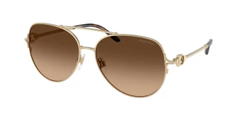 Ralph Lauren RL7087 style-color 911674 Shiny Pale Gold / Gradient Brown Lens