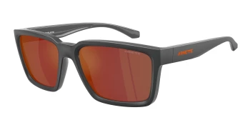 Arnette AN4346 PLOT TWIST 0AN4346 style-color 28706Q Medioum Grey Top Matte / Shiny / Grey Mirror Orange/Yellow Lens
