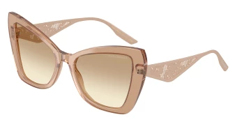 Dolce & Gabbana DG4489 style-color 343213 Transparent Camel / Clear Gradient Light Brown Lens