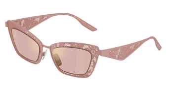 Dolce & Gabbana DG2311 style-color 13651T Matte Powder Pink / Pink Mirror Gold Lens