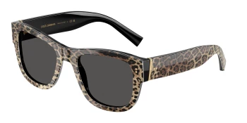 Dolce & Gabbana DG4338 style-color 316387 Top Leo On Black / Dark Grey Lens