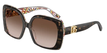 Dolce & Gabbana DG4475 style-color 321713 Havana On White Barrow / Brown Gradient Lens