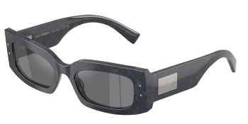 Dolce & Gabbana DG4479 style-color 34416V Grey Lace / Dark Grey Flash Silver Lens
